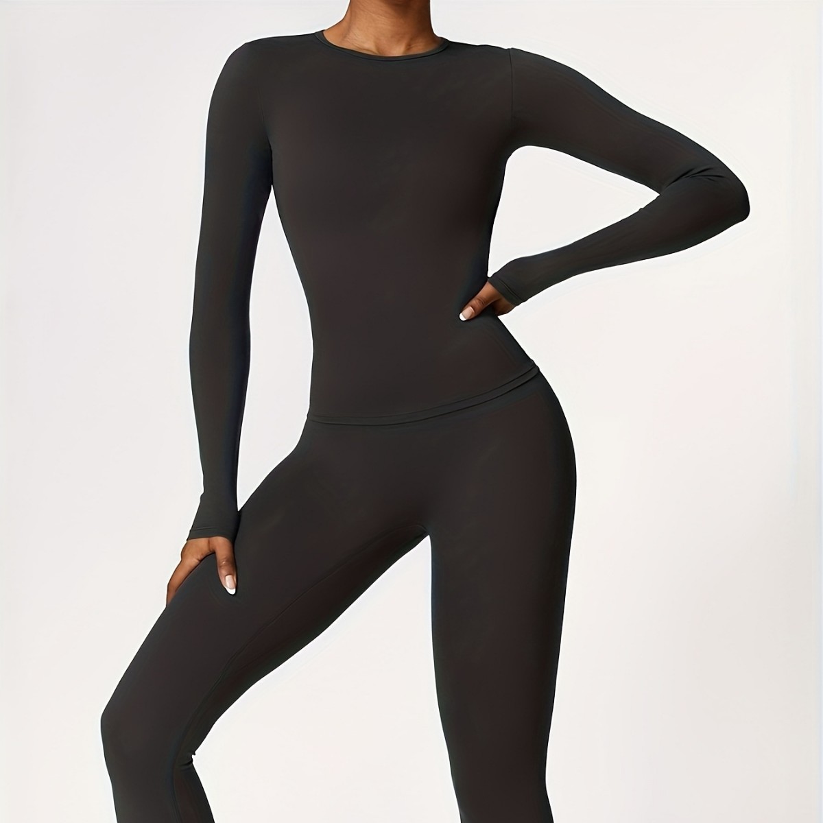 Winter Clothing For Woman - Combinaison de yoga moulante à manches
