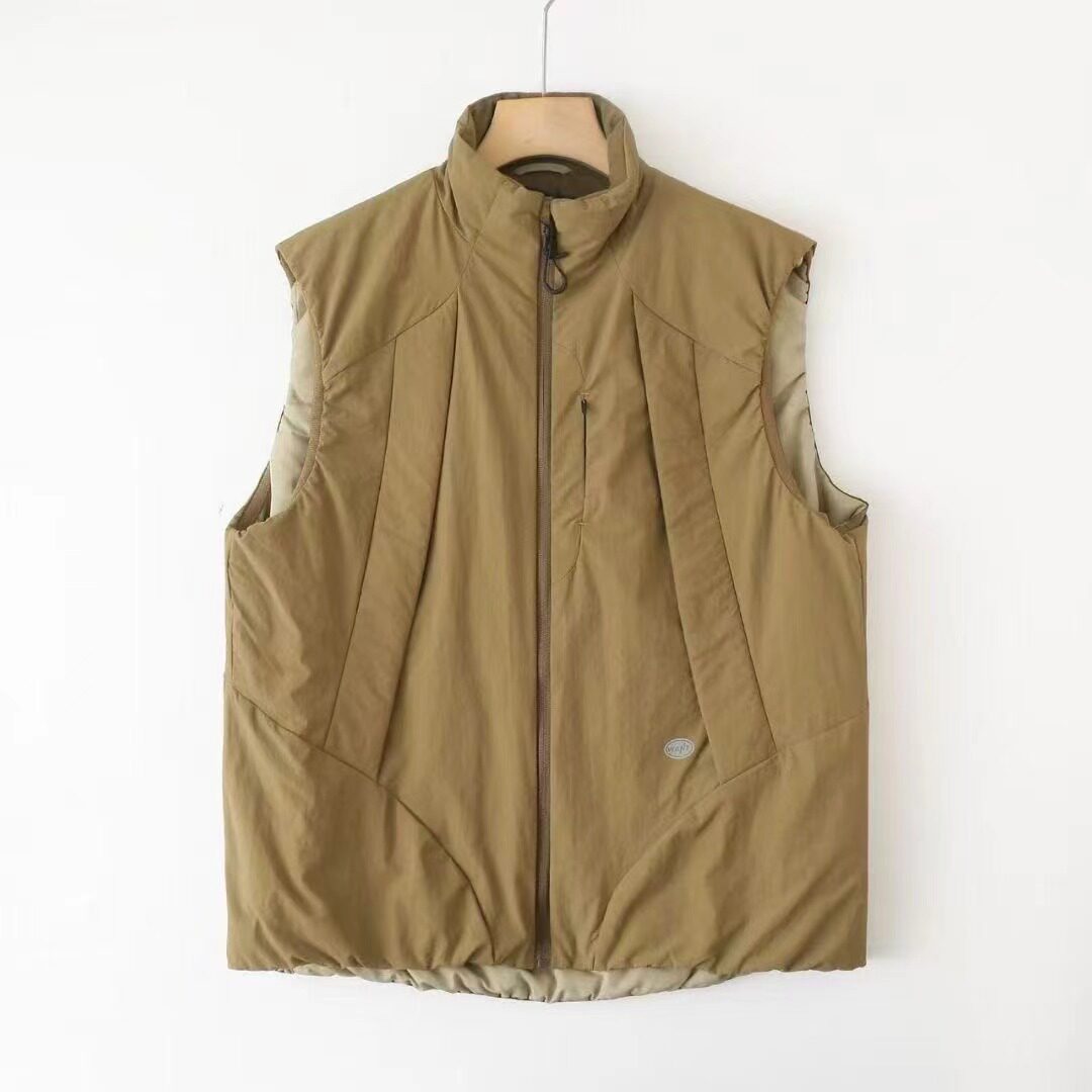 Padded Vest Gilet - Gilet rétro américain Techwear à col