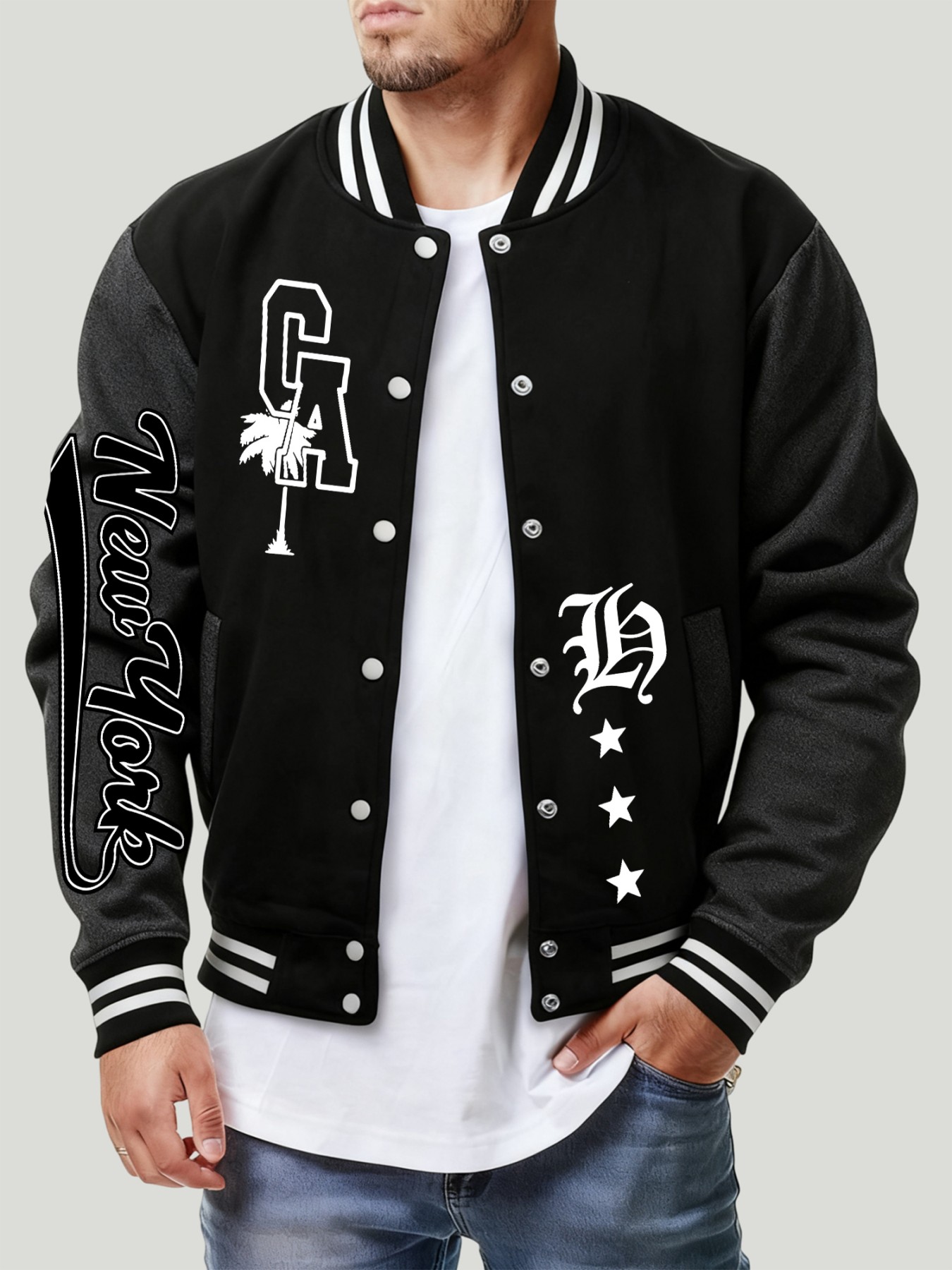 Winter Clothing New York - New York lettre Ca étoile motif