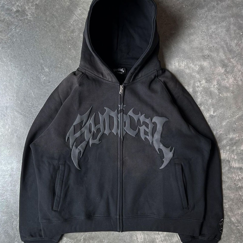 Winter Clothing Hoodie - Sweats à capuche zippés à manches