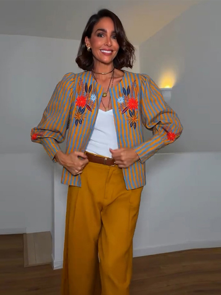 Winter Clothing For Woman - Nouvelle Veste Décontractée à Rayures et