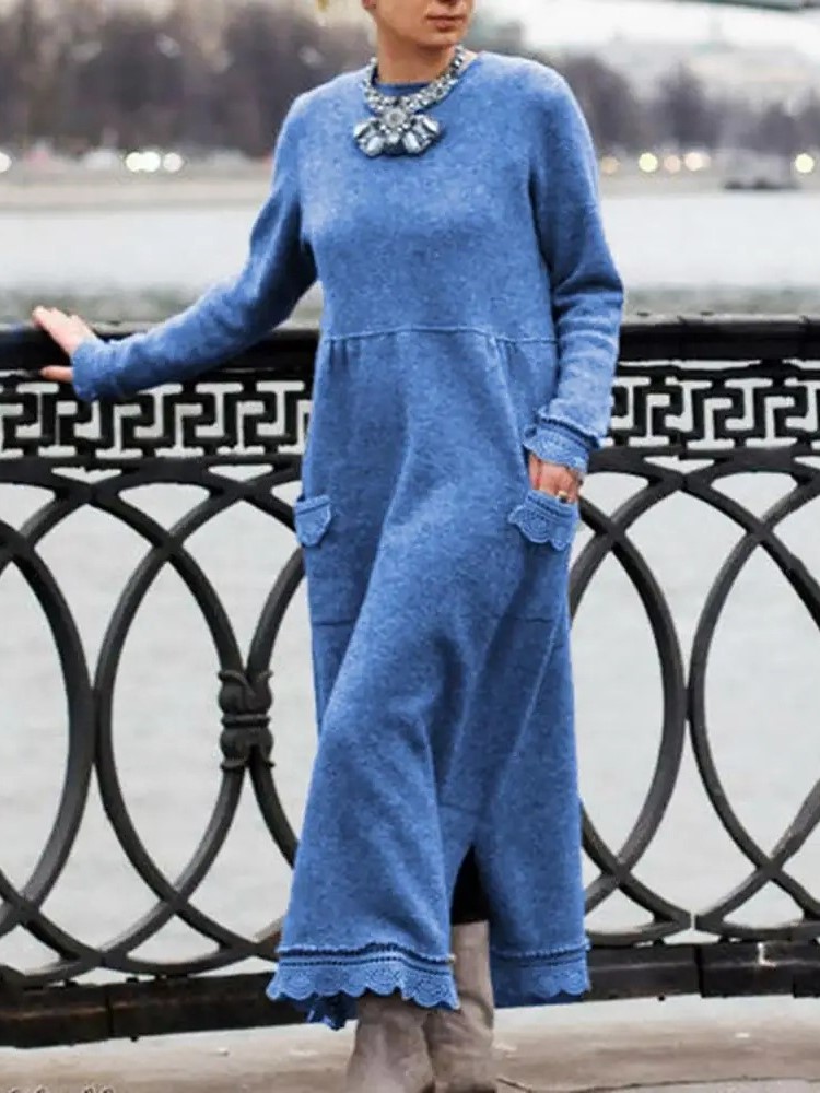 Robe longue en dentelle pour f - Winter Clothing Pinterest avis et prix
