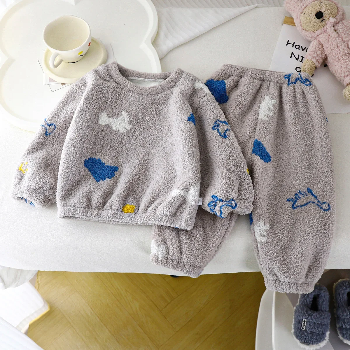 Pyjama Épais et Chaud à Col Ro - Winter Clothing For Toddlers avis et prix