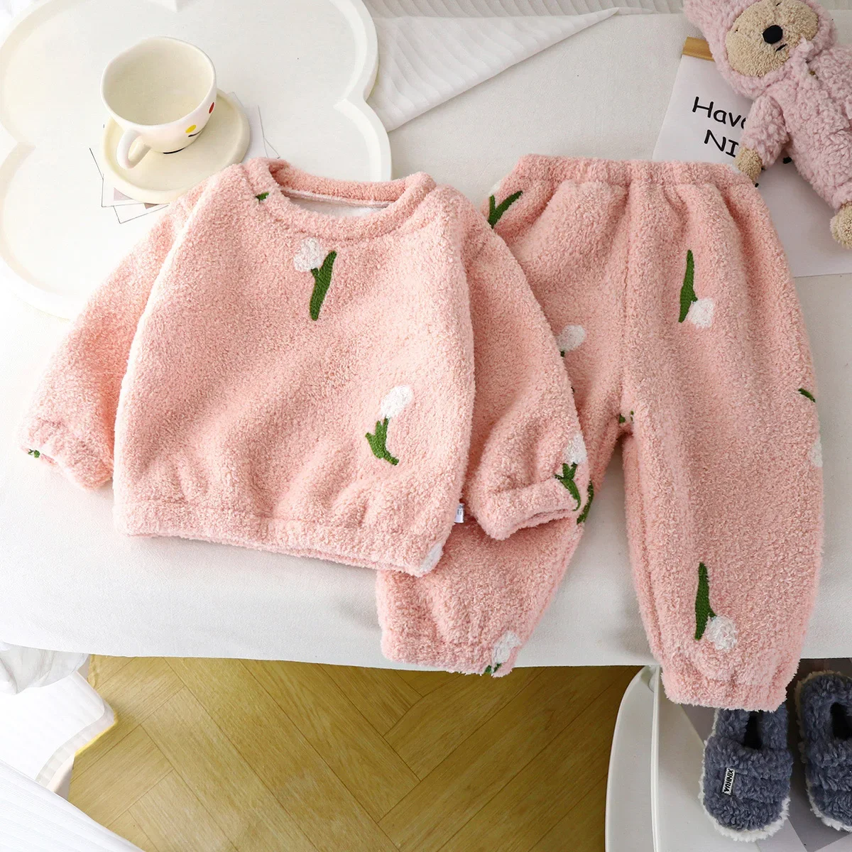 Pyjama Épais et Chaud à Col Ro - Winter Clothing For Toddlers avis et prix