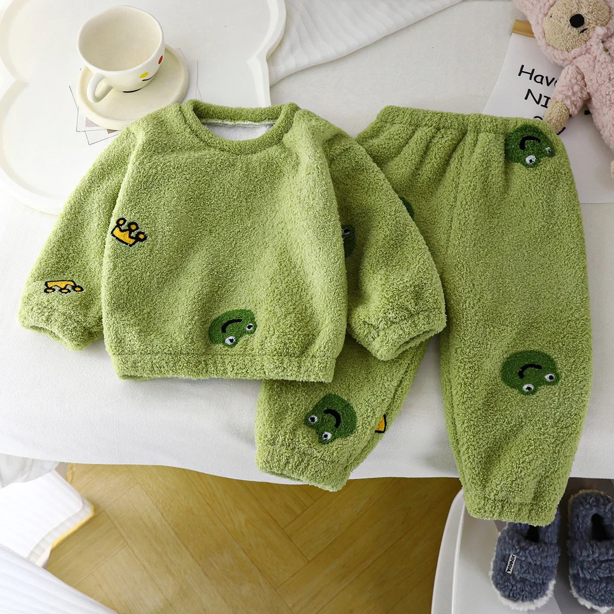 Pyjama Épais et Chaud à Col Ro - Winter Clothing For Toddlers avis et prix