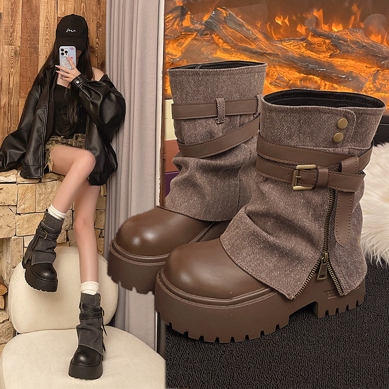 Bottines pour femmes, style co - Winter Clothing For Woman avis et prix