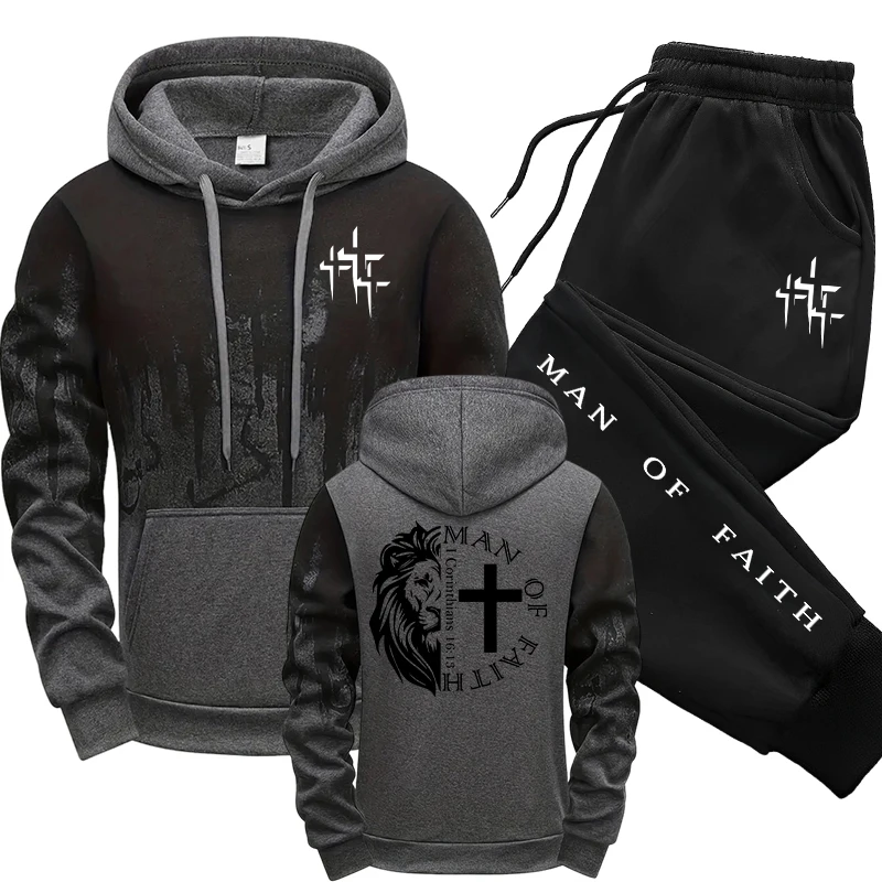 Ensemble homme motif Homme de  - Winter Clothing Hoodie avis et prix