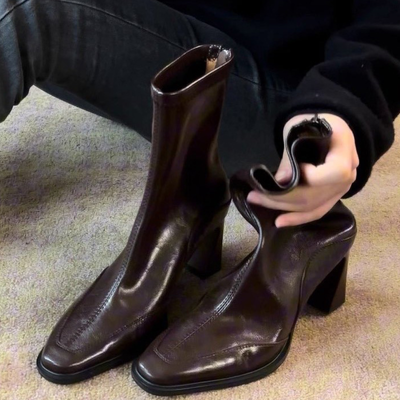 Bottines à talons hauts pour f - Winter Clothing For Woman avis et prix